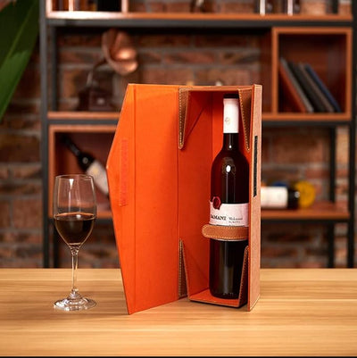 Closure-style Folding Wine Box